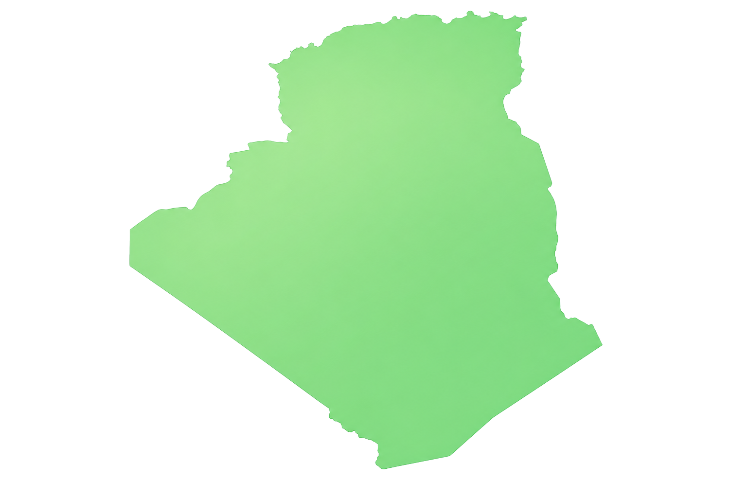Carte de l'Algérie